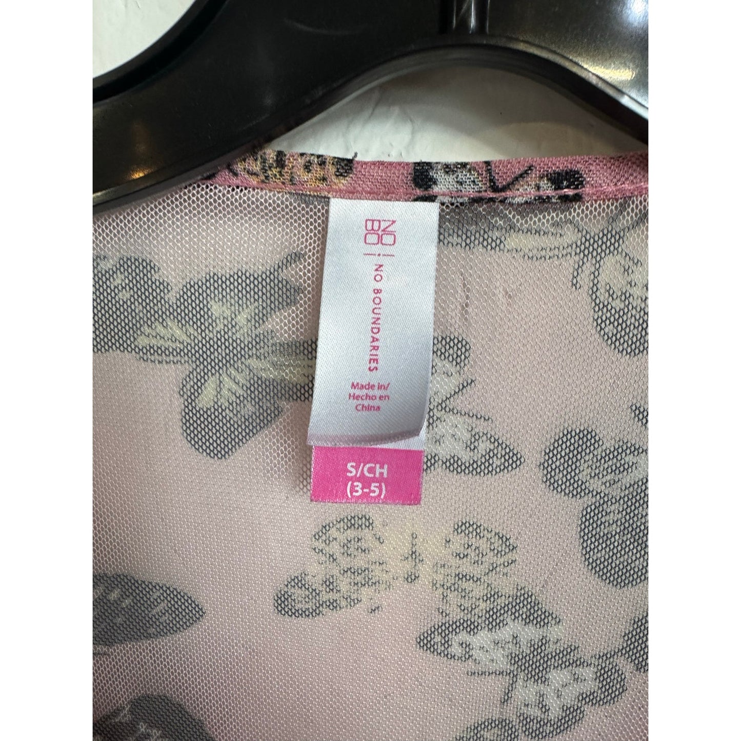 No Boundaries Pink Long Sleeve Blouse Women's Small