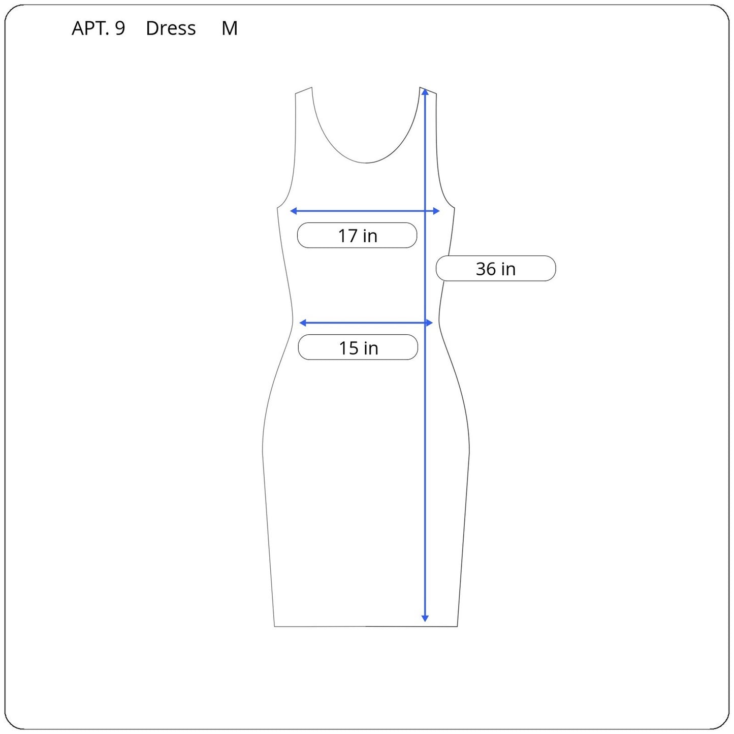 APT. 9 Sleeveless Dress Women's Size Medium