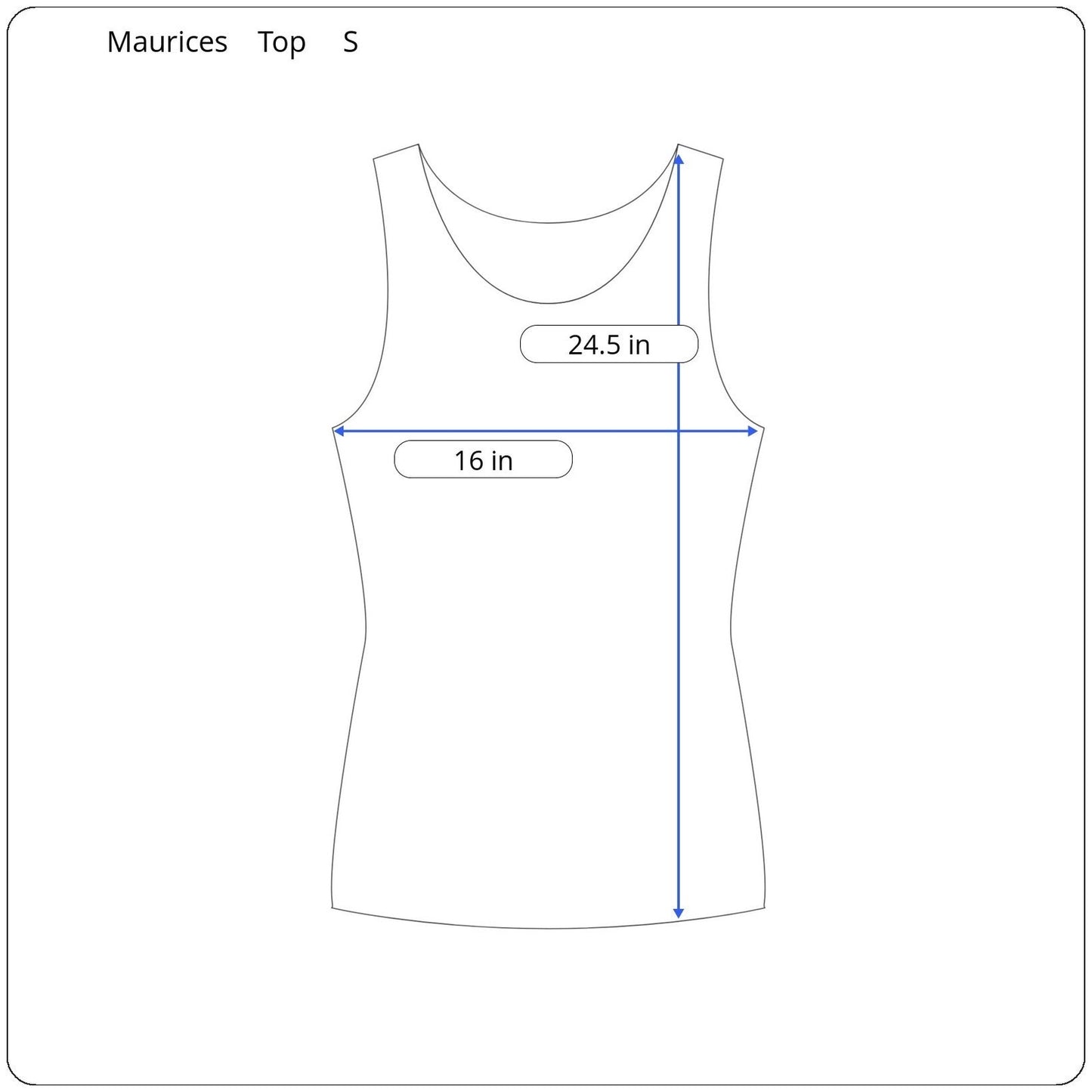 Maurices Sleeveless Top Women's Size Small