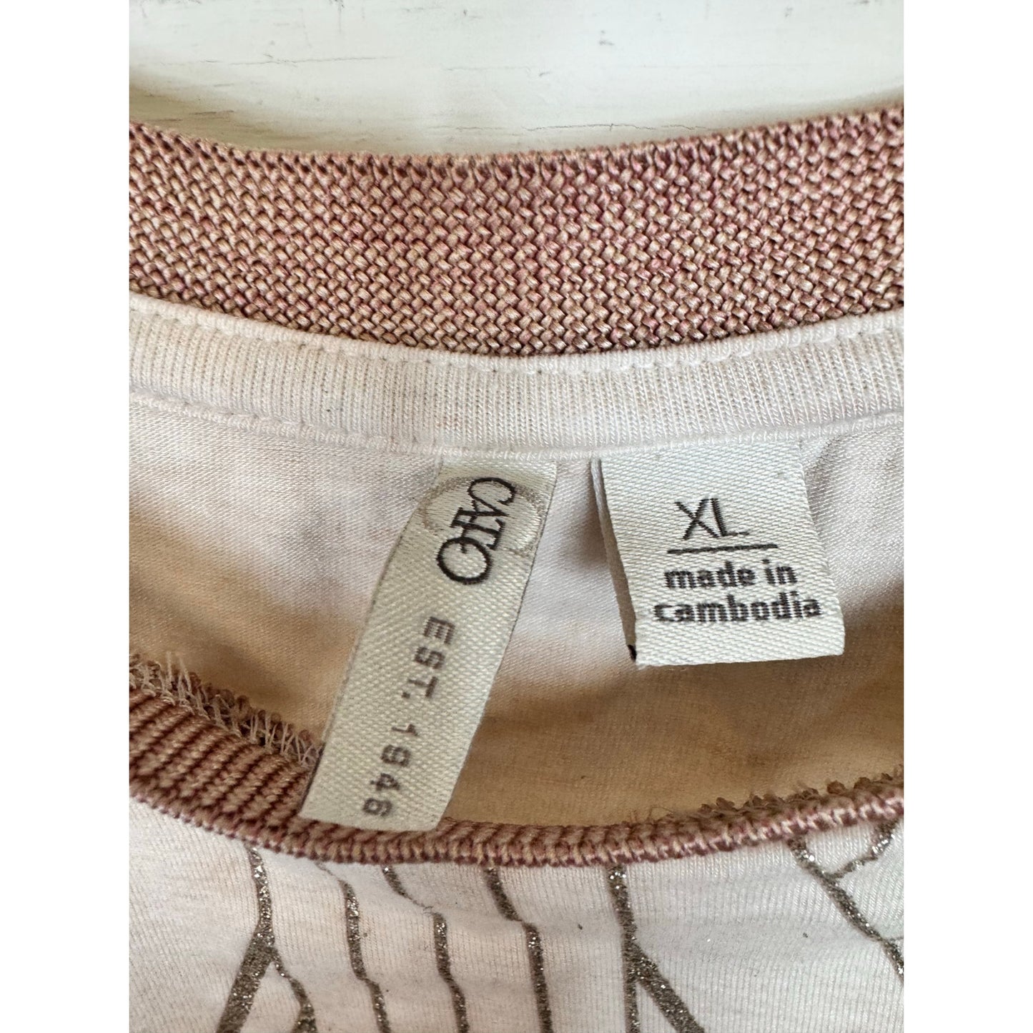 Cato Short Sleeve Blouse Women's Size XL