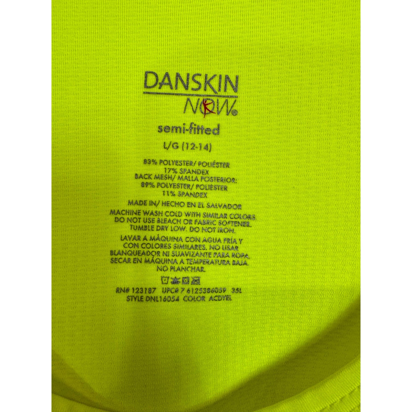 Danskin Now Athletic Tank Women's Size Large