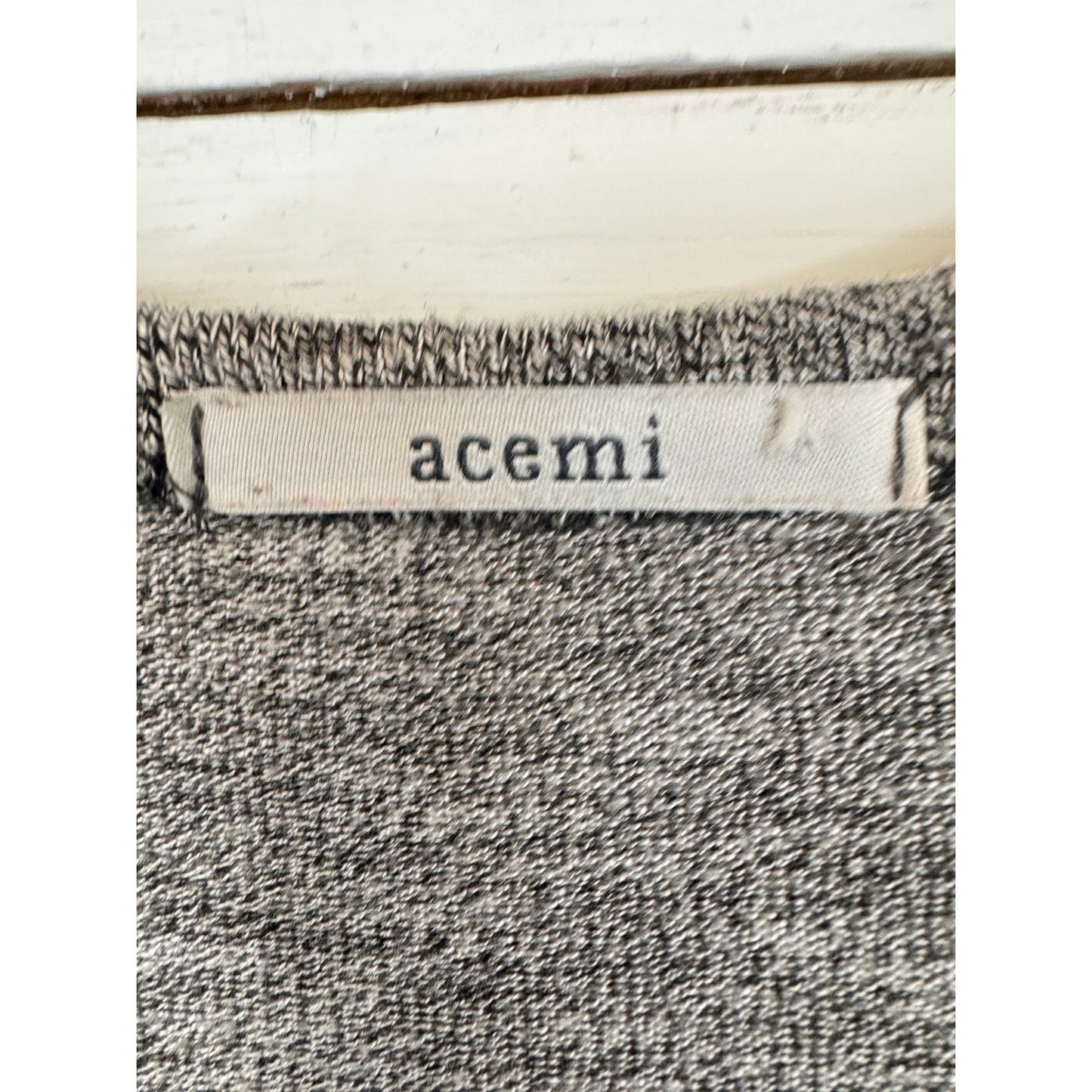 Acemi 3/4 Sleeve Gray Knit Dress Women's Size Large