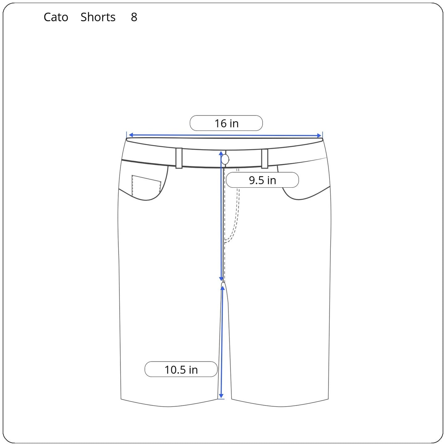 Cato Denim Shorts Women's Size 8