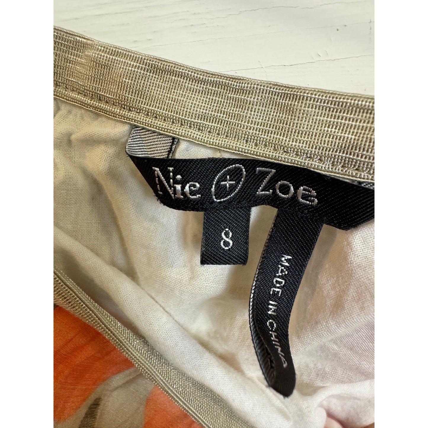 Niv & Zoe Knee Length Skirt Women's Size 8