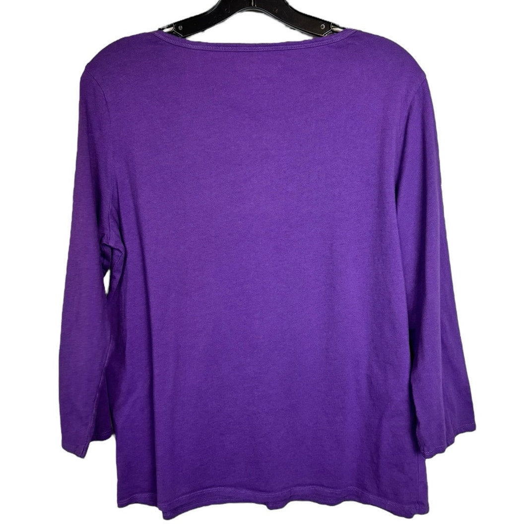 Faded Glory 3/4 Sleeve Top Women's Size Large