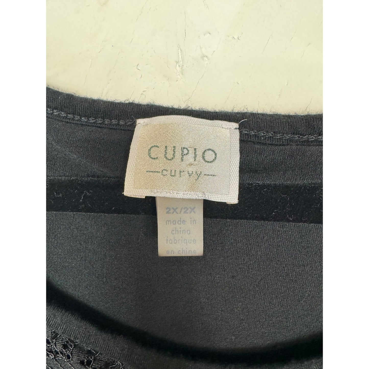 Cupio Black Blouse Women's XXL