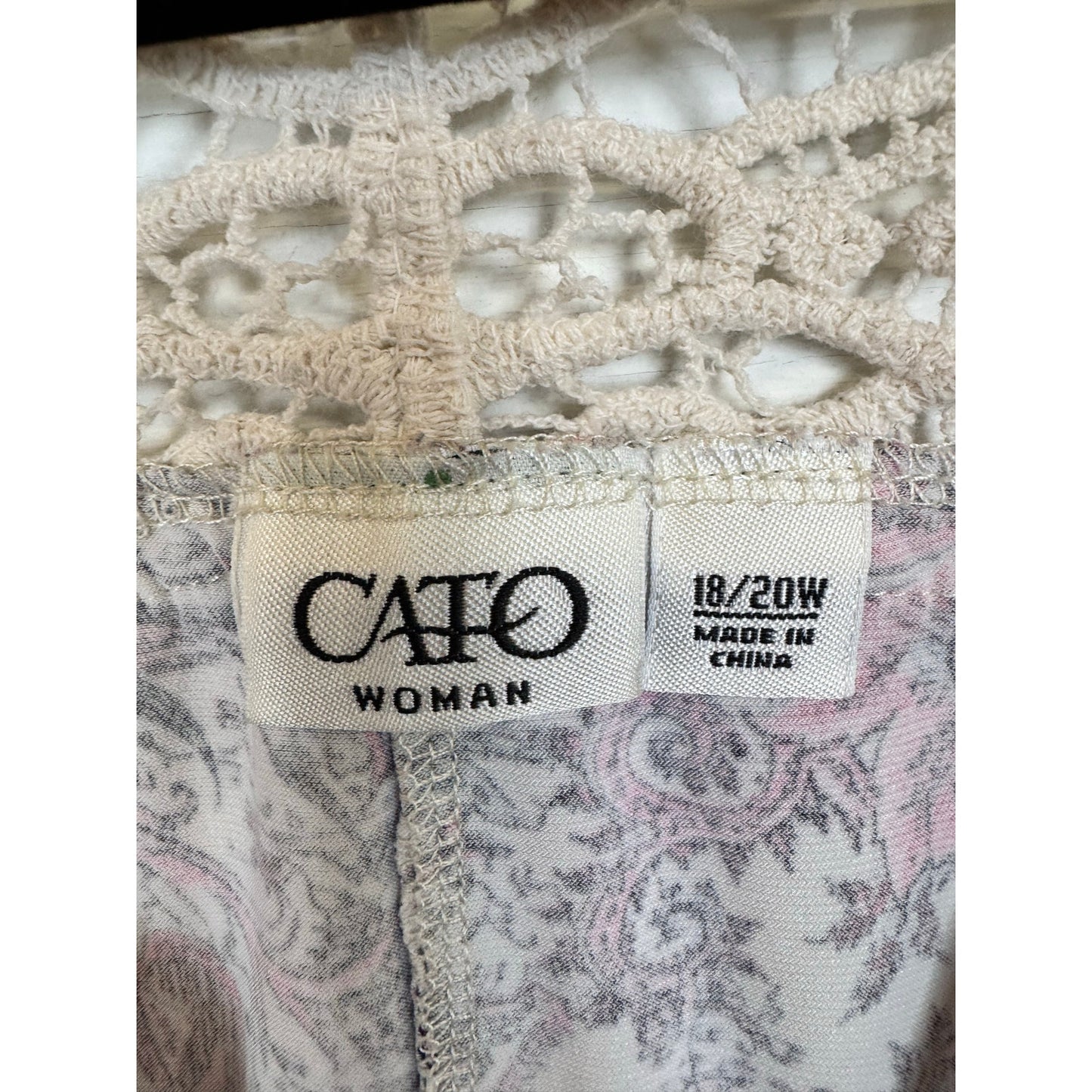 Cato Short Sleeve Blouse Women's Size 18/20W