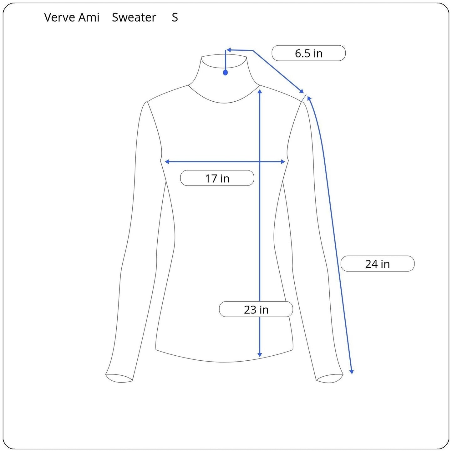 Verve Ami Long Sleeve Sweater Women's Size Small