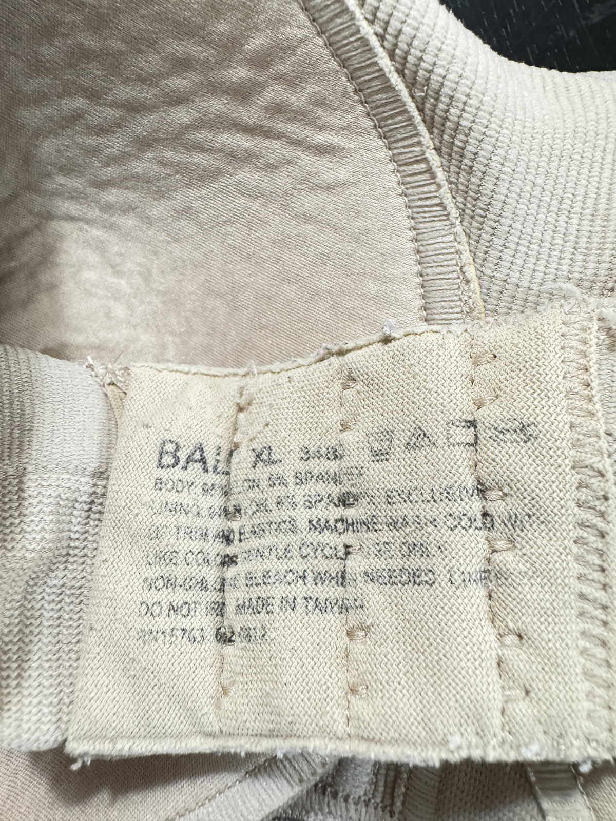 Bali Beige Wireless Bra Women's Size XL