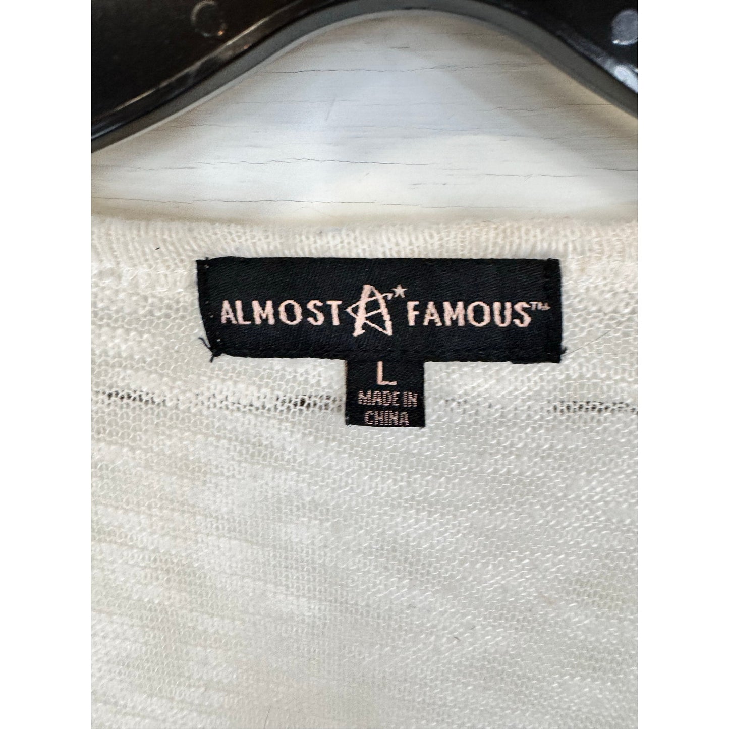 Almost Famous Long Sleeve Cardigan Women's Size Large