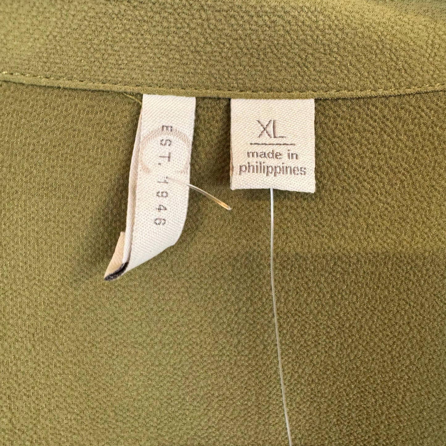 Cato Green 3/4 Sleeve Blouse Women's Size XL