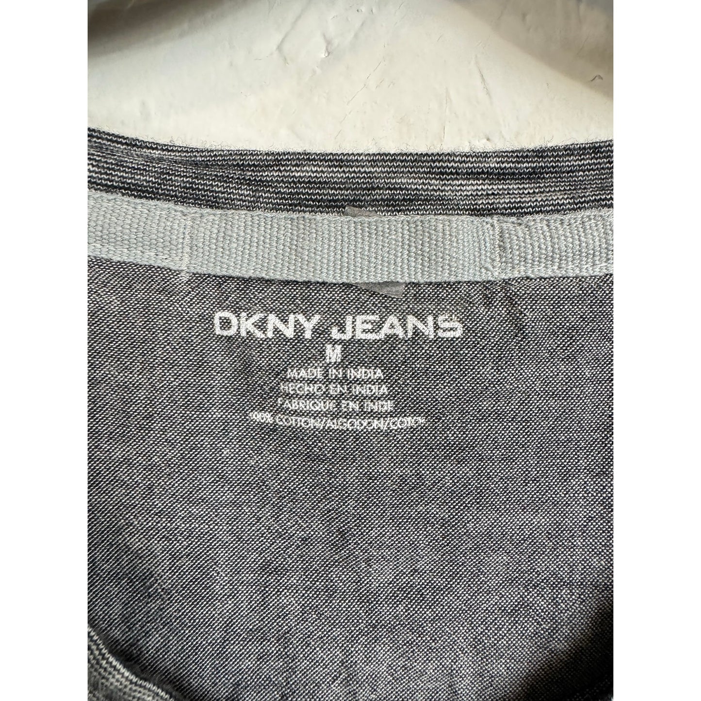 DKNY Gray Short Sleeve Shirt Men's Size Medium