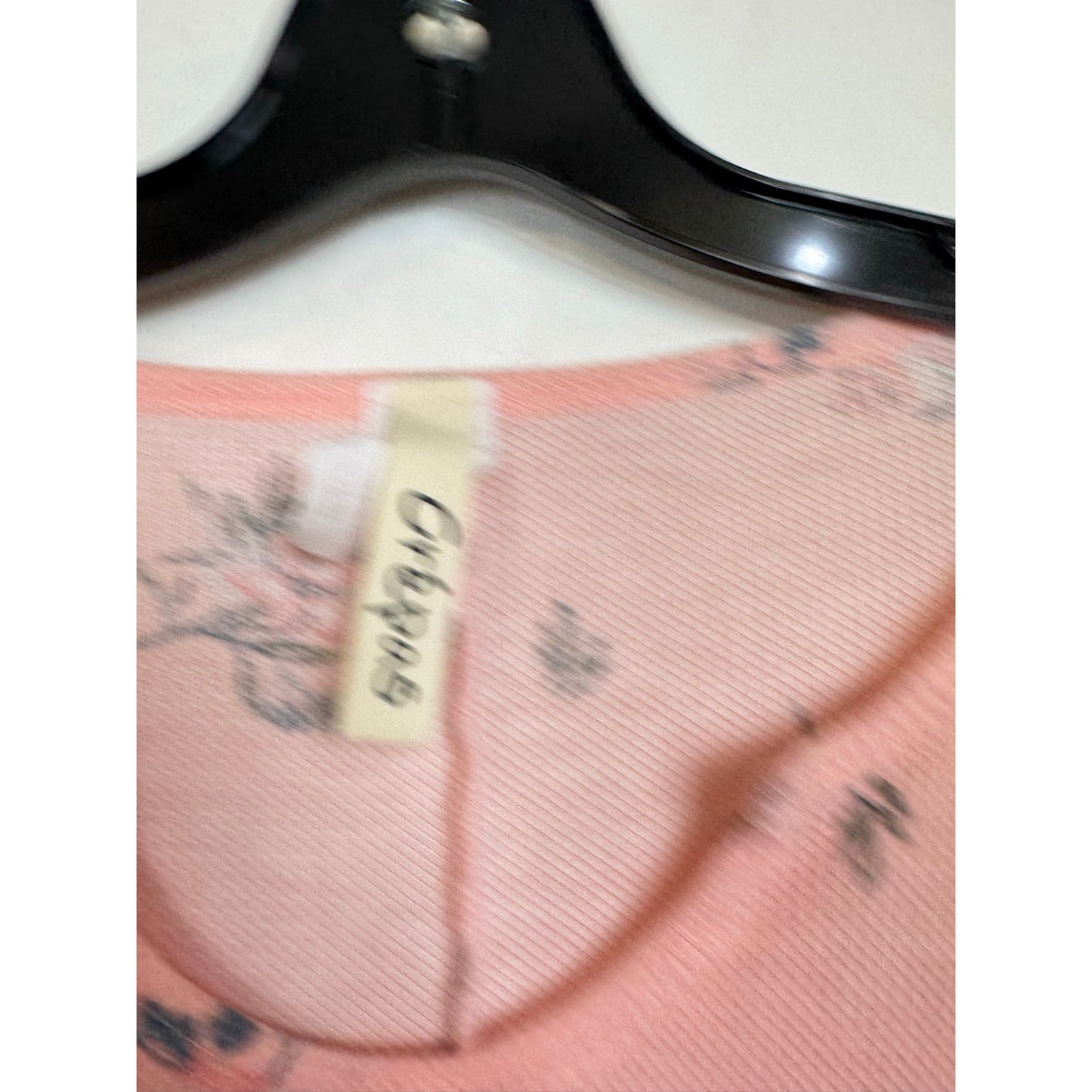 Crepas Pink 3/4 Sleeve Blouse Women's Small