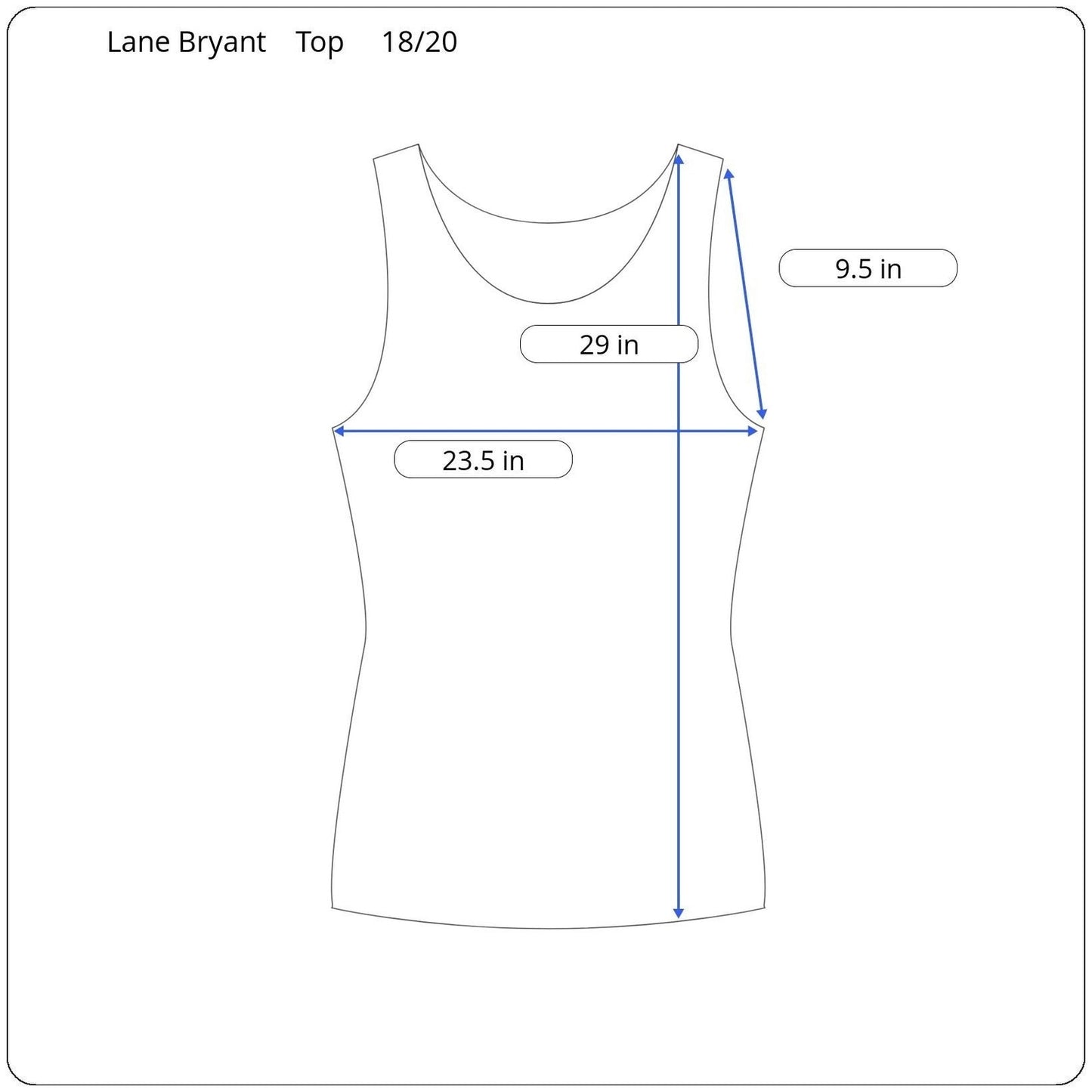 Lane Bryant Sleeveless Top Women's Size 18/20