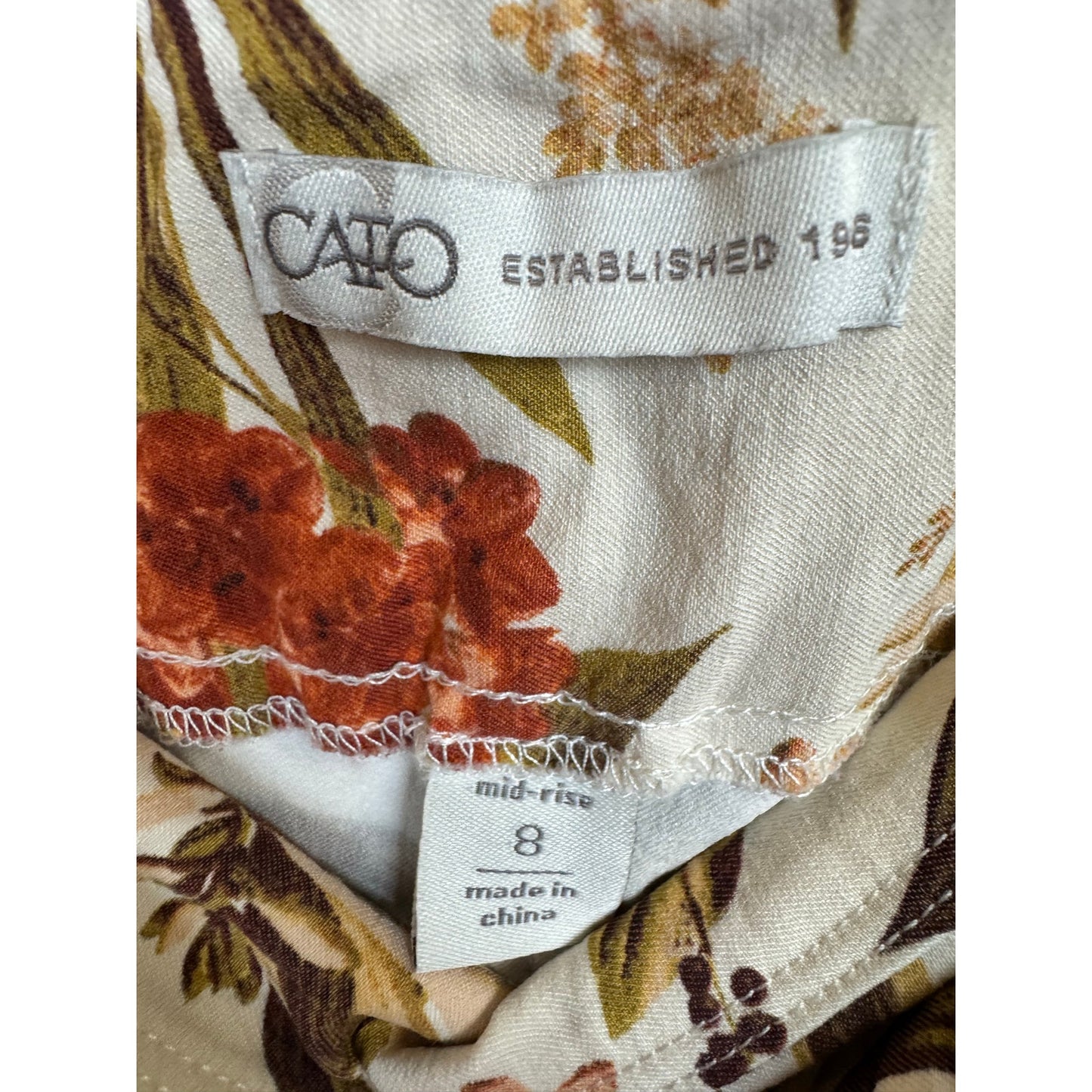 Cato Pull On Pants Women's Size 8