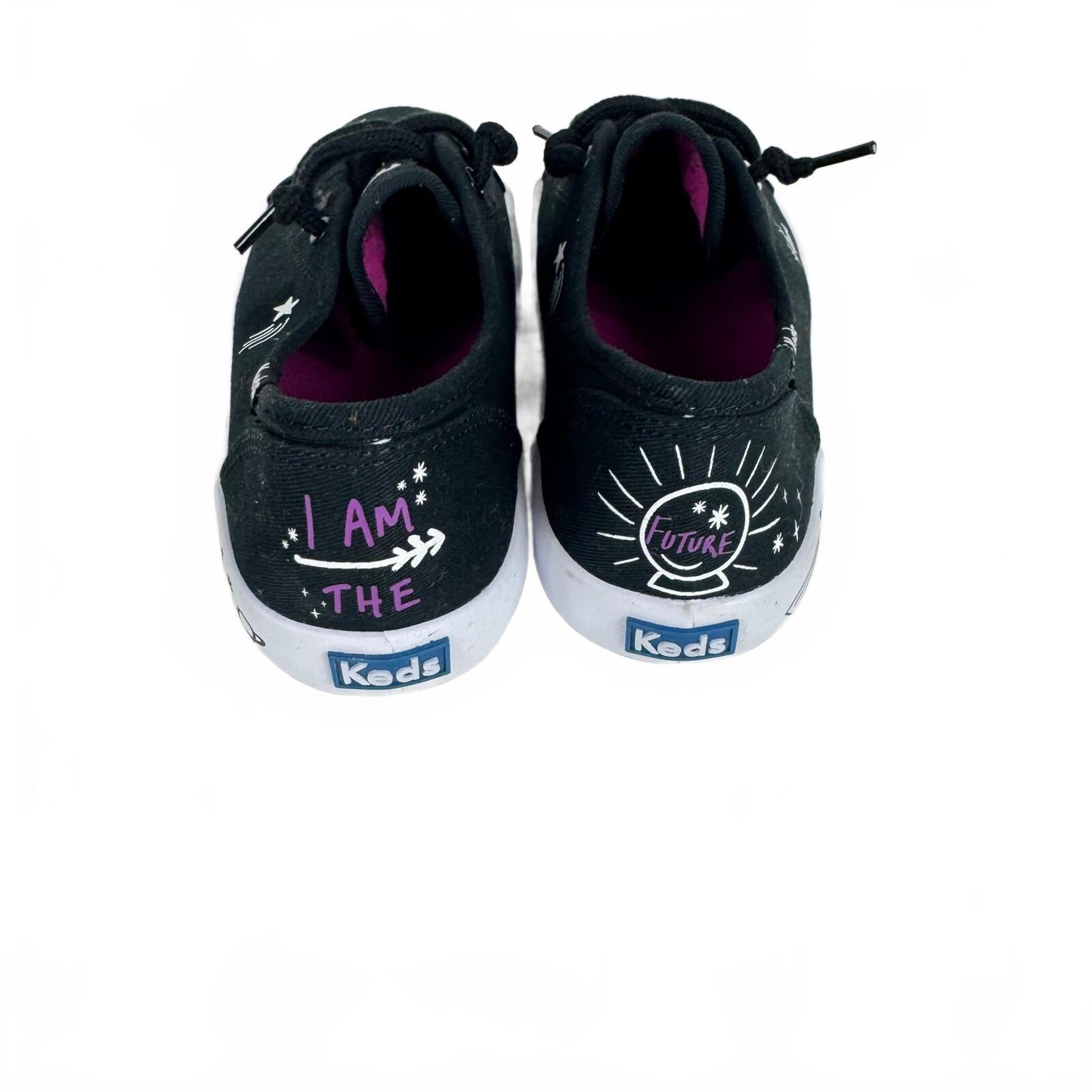 Keds Black and White Slip-on Girl's Shoe Size 2 Big Kids