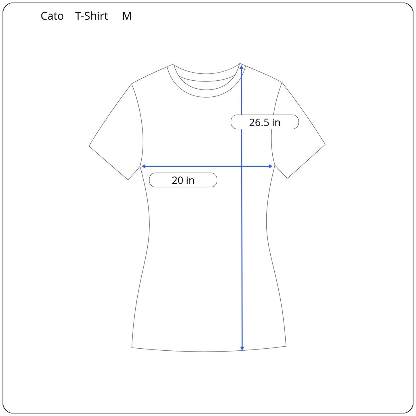 Cato Short Sleeve T-Shirt Women's Size Medium