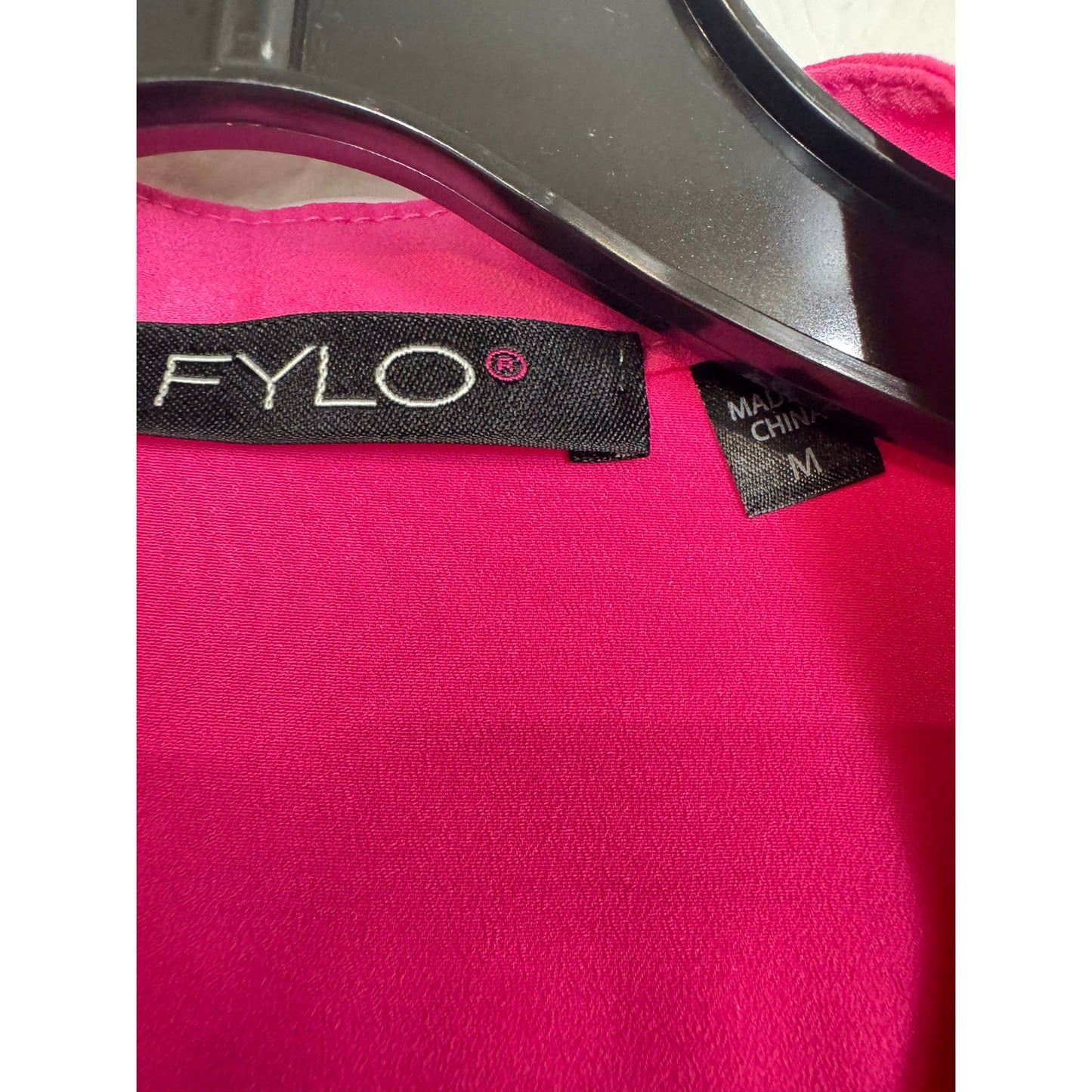 Fylo Pink Long Sleeve Button Up Shirt Women's Medium