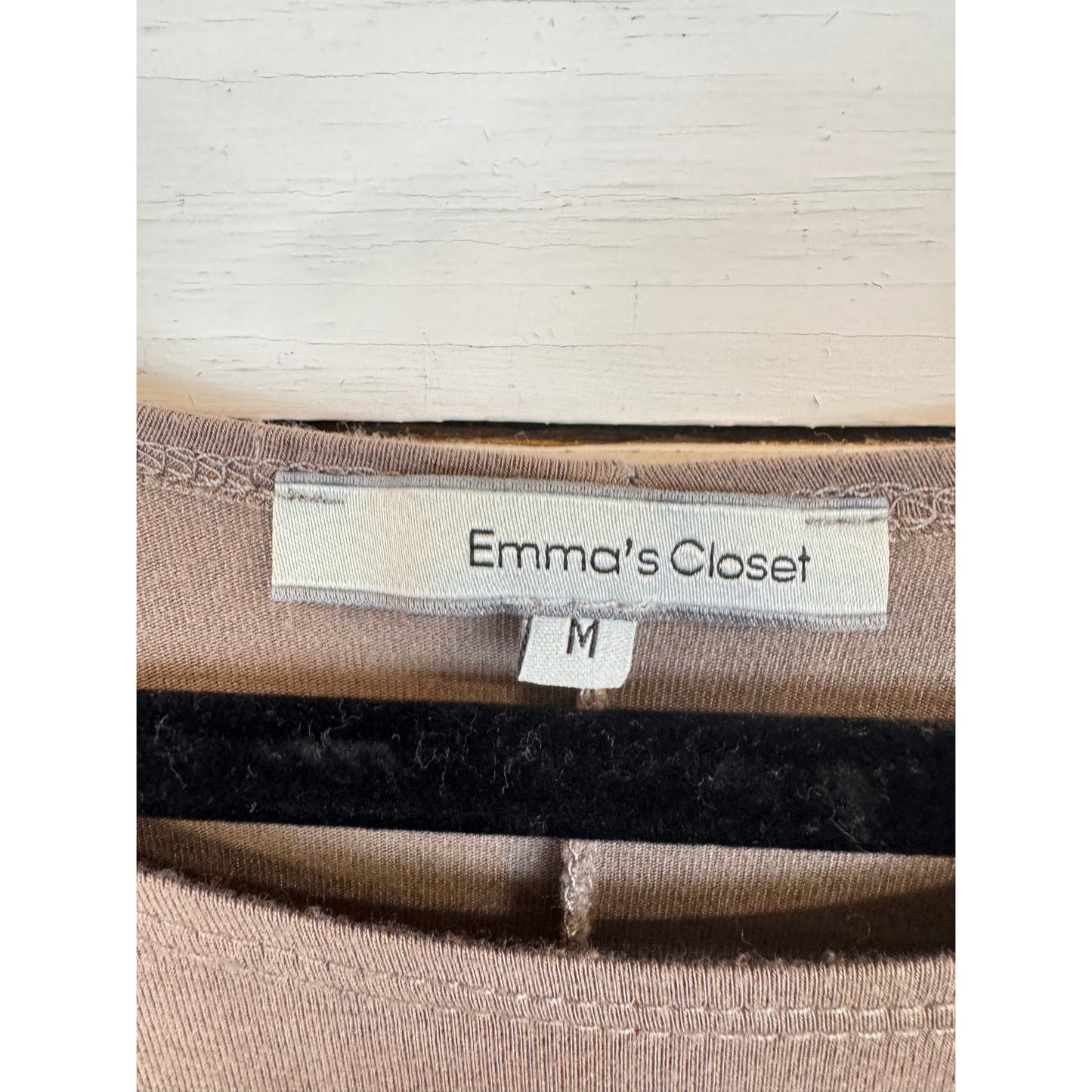 Emma's Closet Brown Long Sleeve Blouse Women's Size Medium
