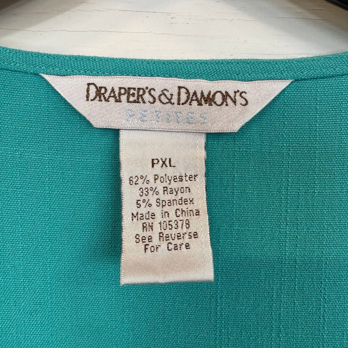 Draper's & Damon's Blue Midi Dress Women's Size XL Petite