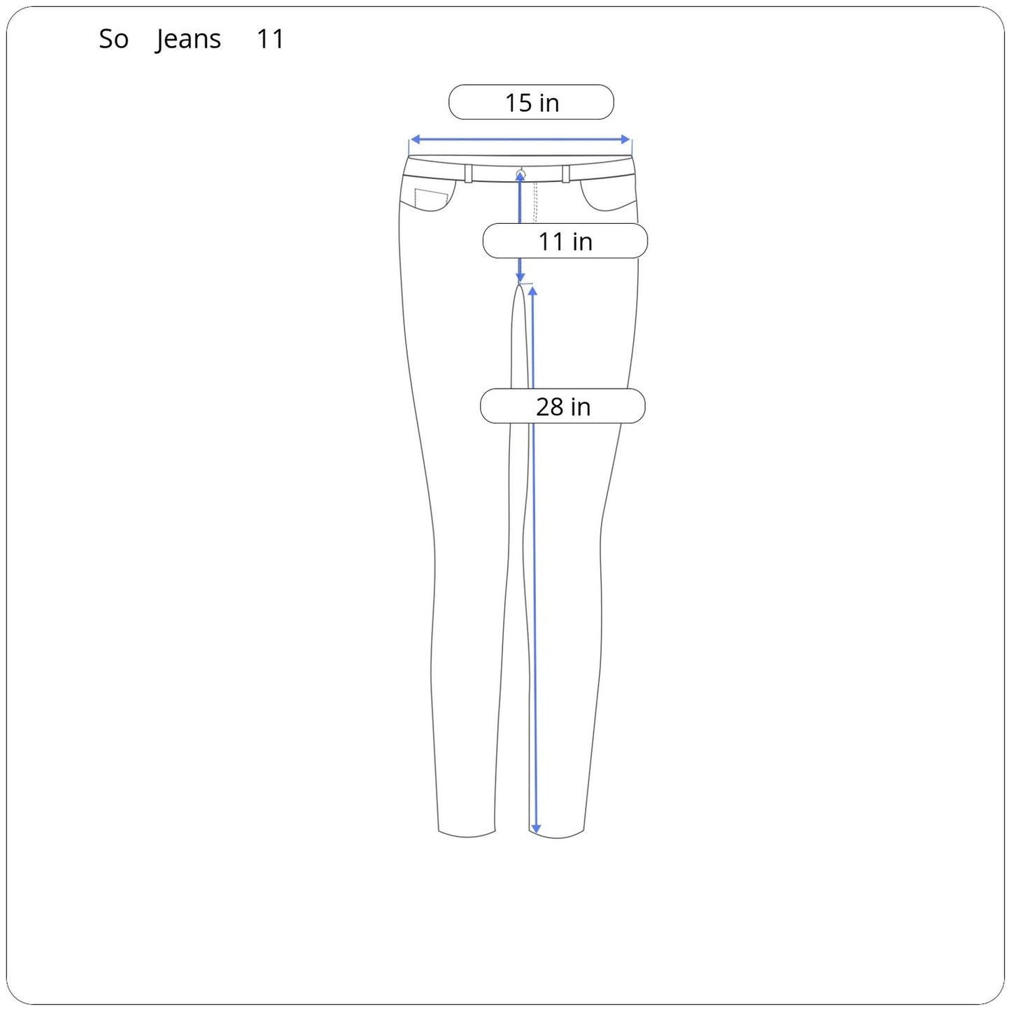 So High-Rise Ultimate Jegging Women's Size 11