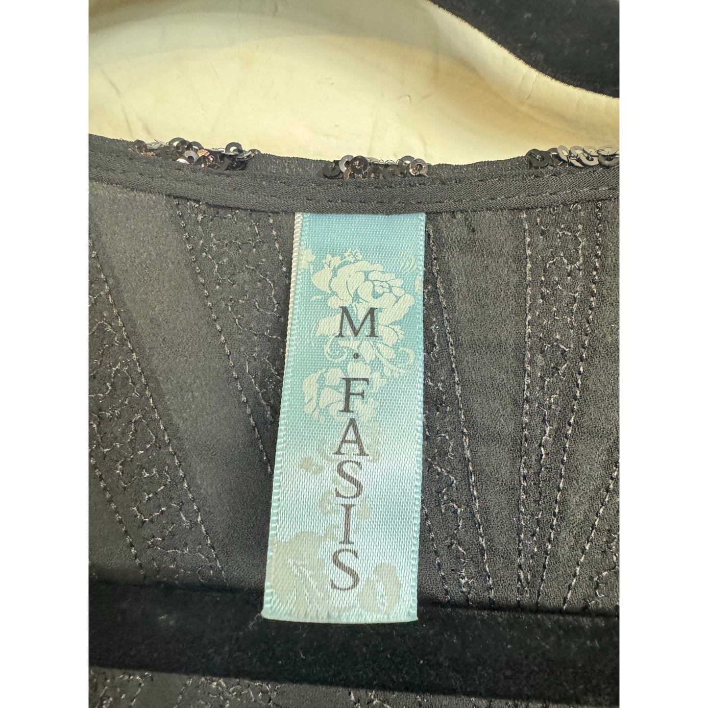 M. Fasis Black Short Sleeve Cardigan Women's 30/32