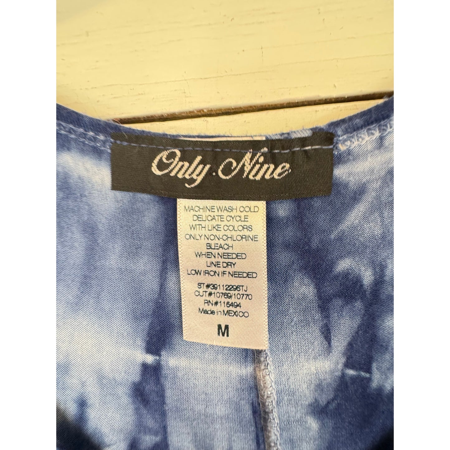 Only Nine Blue Tank Top Women's Medium