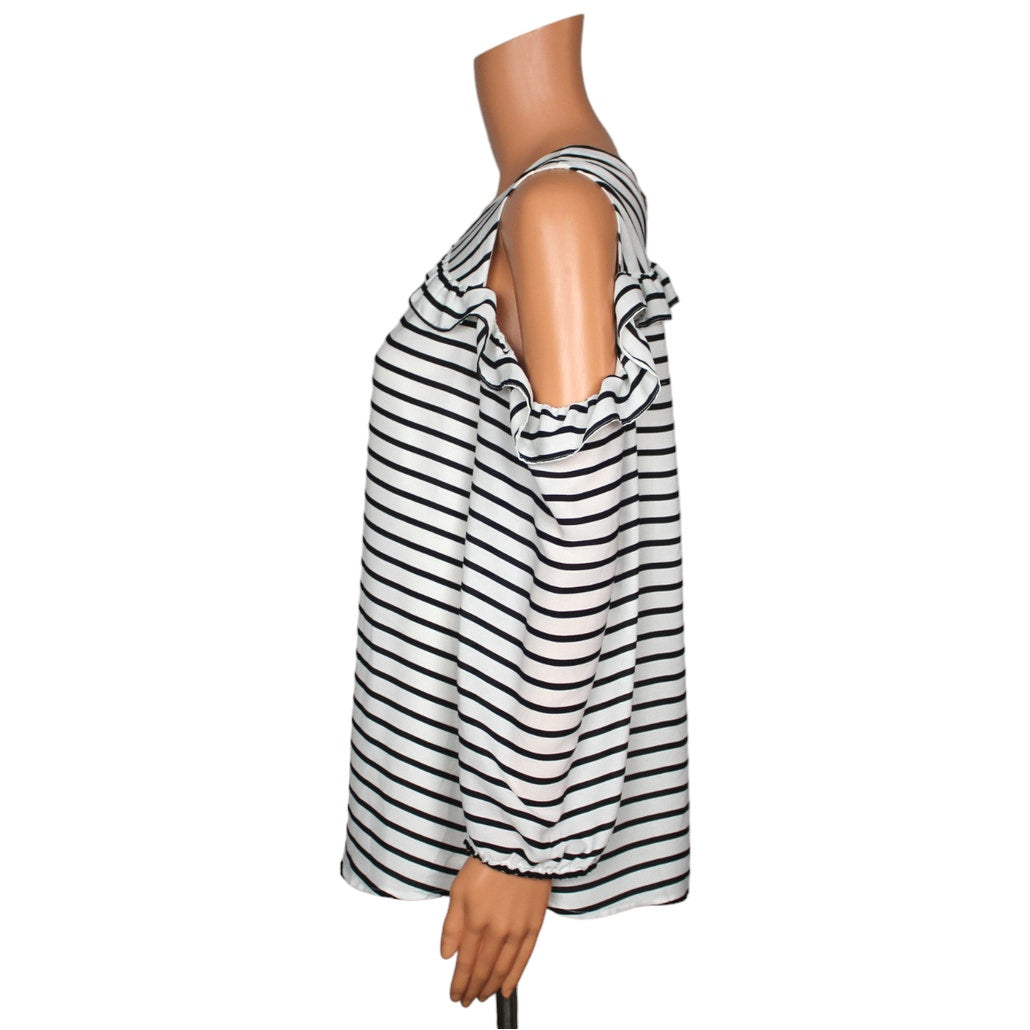 Maurices Long Sleeve Cold Shoulder Top Women's Size Large