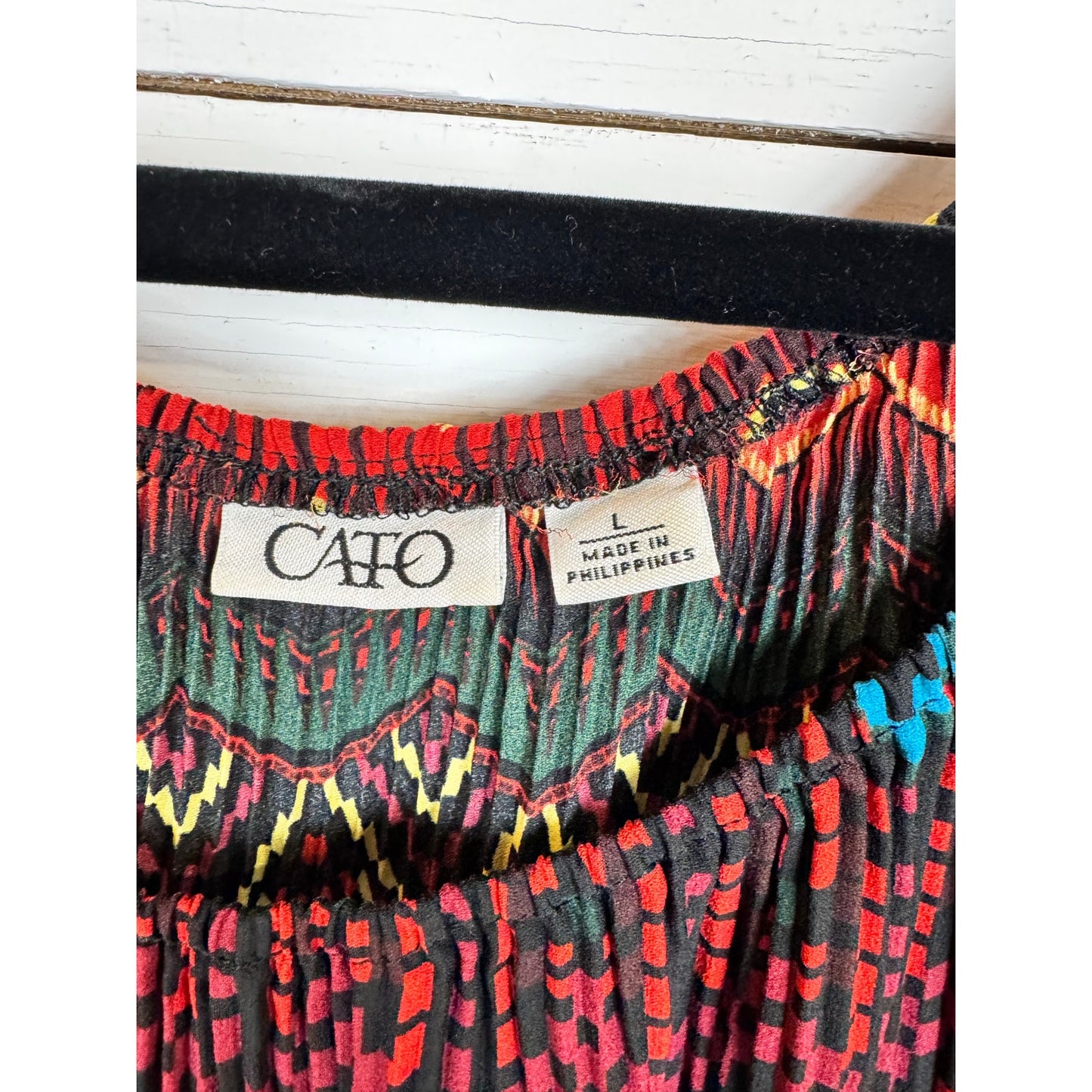 Cato 3/4 Sleeve Blouse Women's Size Large