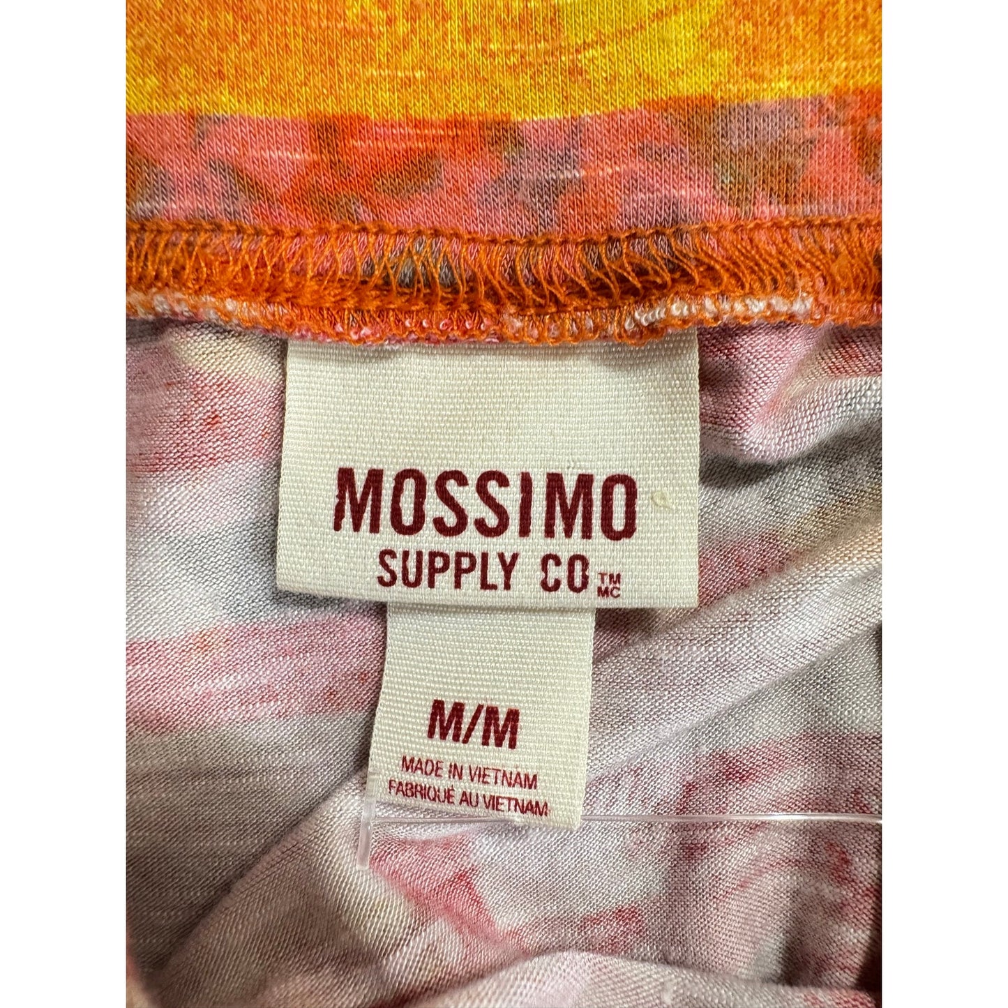 Mossimo Pink & Yellow Strapless Romper Women's Medium