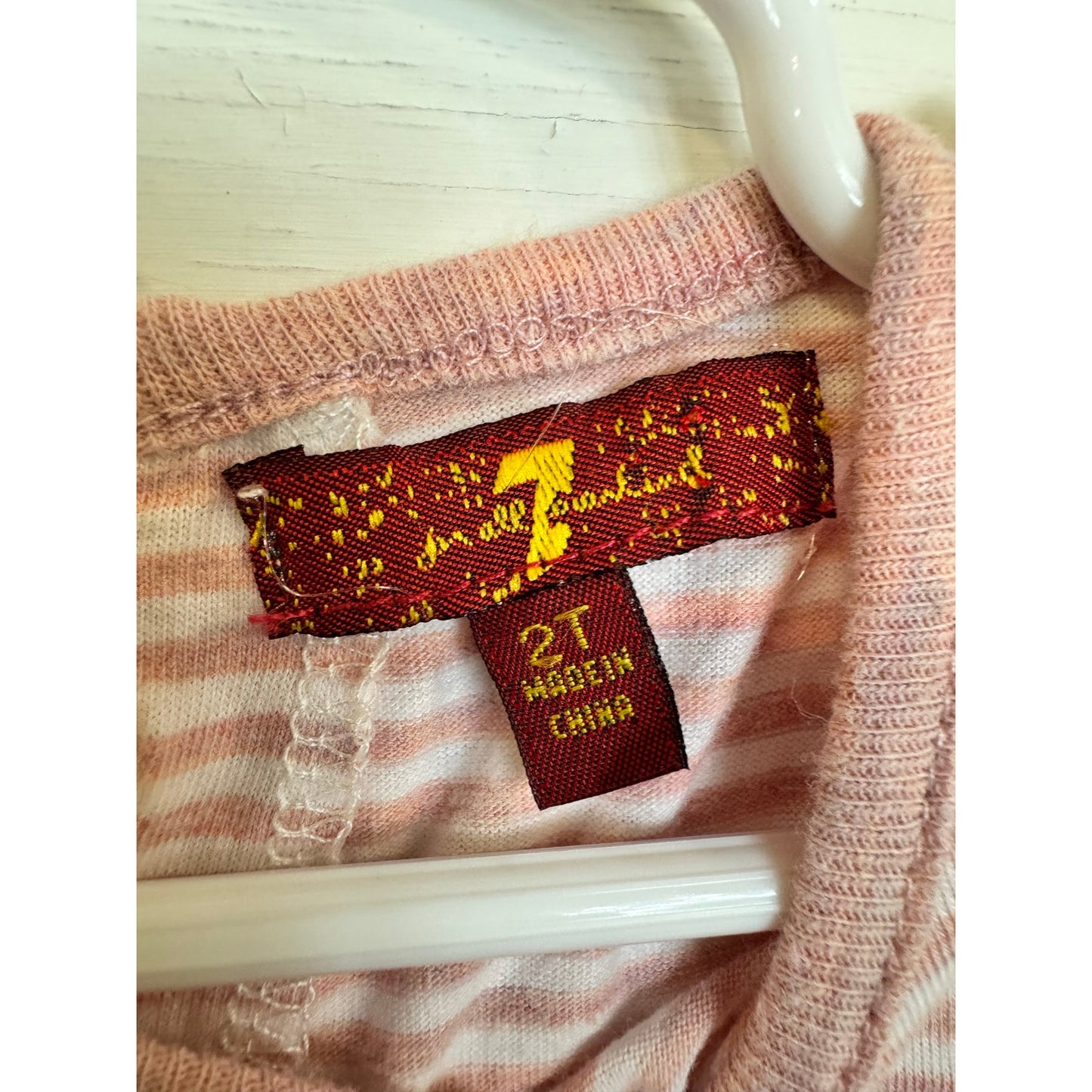 7 For All Mankind Short Sleeve Top Girl's Size 2t