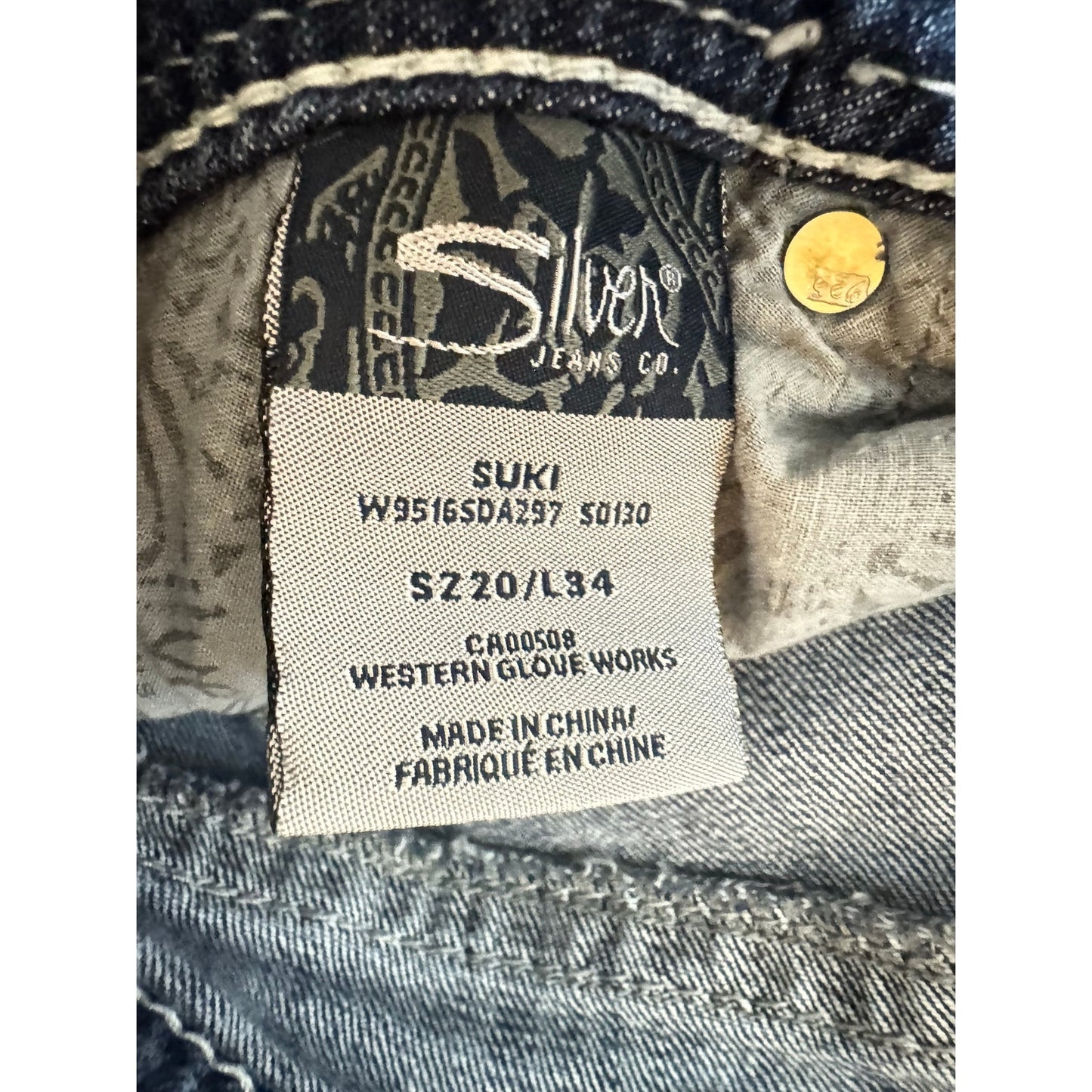 Silver Blue Bootcut Jeans Women's 20