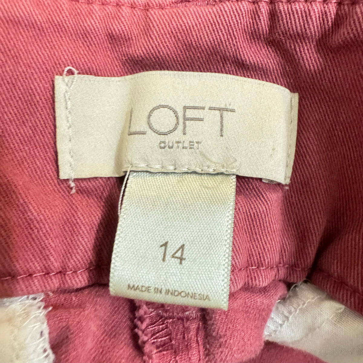 Loft Outlet Pink Chino Pants Women's Size 14 - Image 4