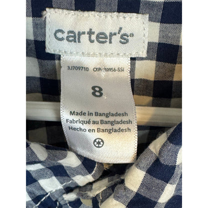 Carter's Long Sleeve Button Up Shirt Boy's Size 8
