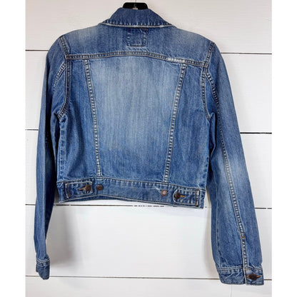 Old Navy Cropped Denim Jacket Women's Size Medium