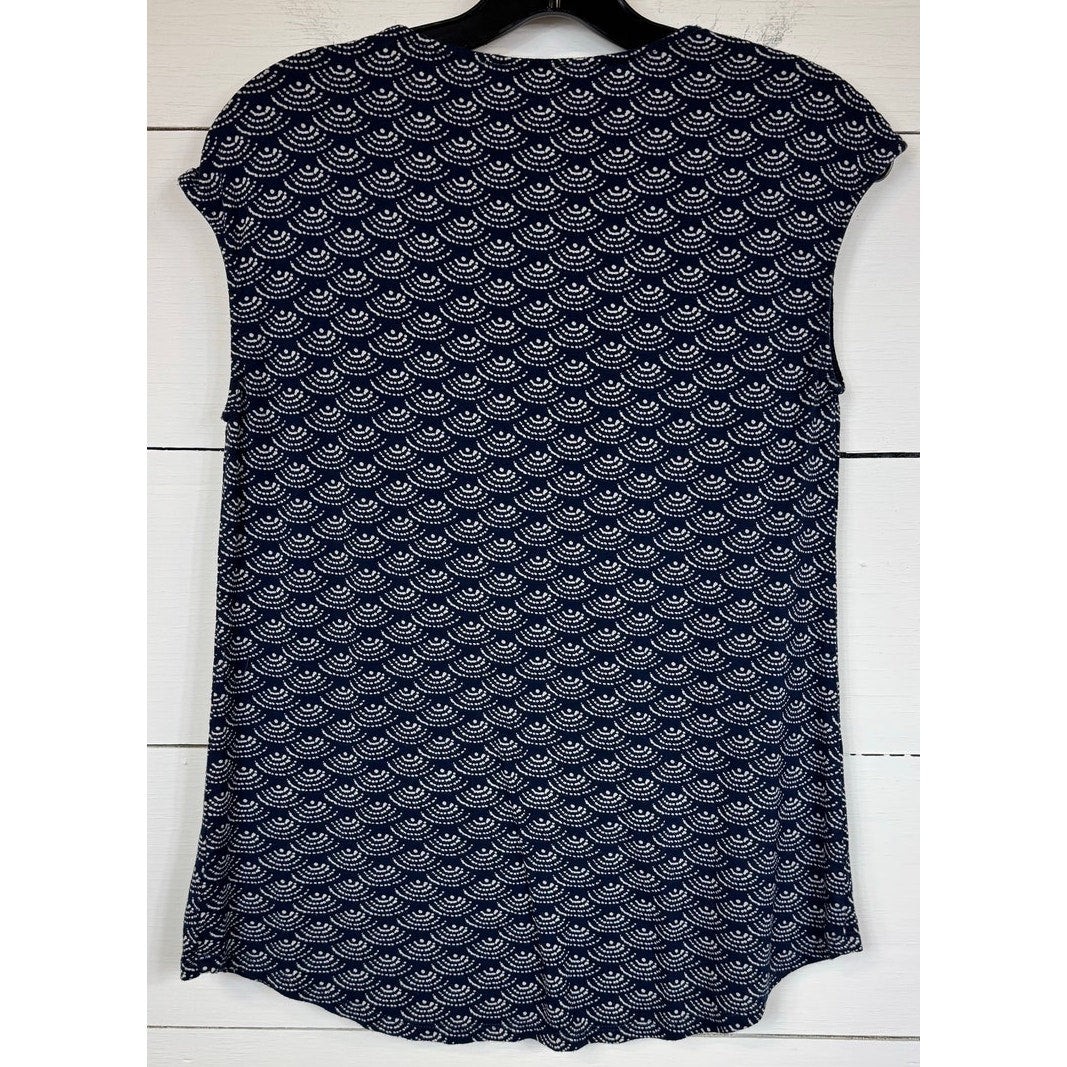 Skies Are Blue Sleeveless Blue Blouse Women's Size Medium