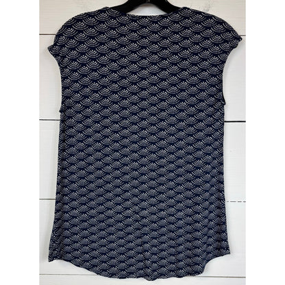 Skies Are Blue Sleeveless Blue Blouse Women's Size Medium