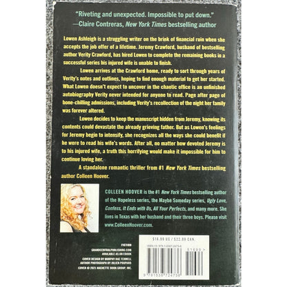 Verity by Colleen Hoover (Paperback)