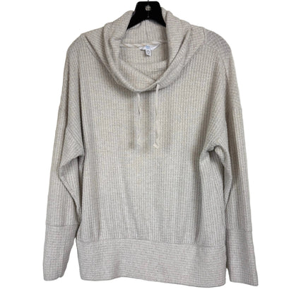 Time And Tru Beige Long Sleeve Cowl Shirt Women's Size Medium