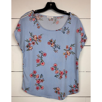 Mine Short Sleeve Blouse Women's Size Large