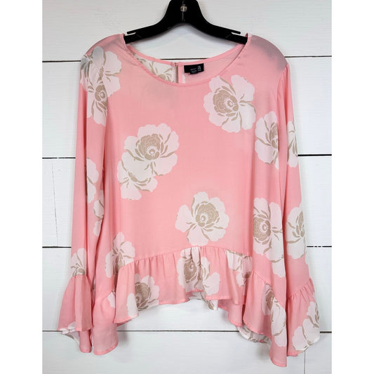 A.N.A. Long Sleeve Blouse Women's Size Large