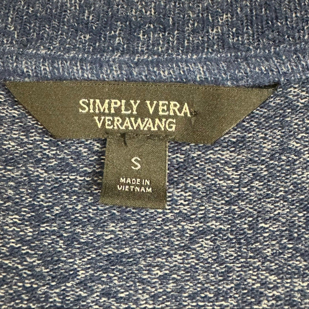 Simply Vera Blue Long Sleeve Blouse Women's Small