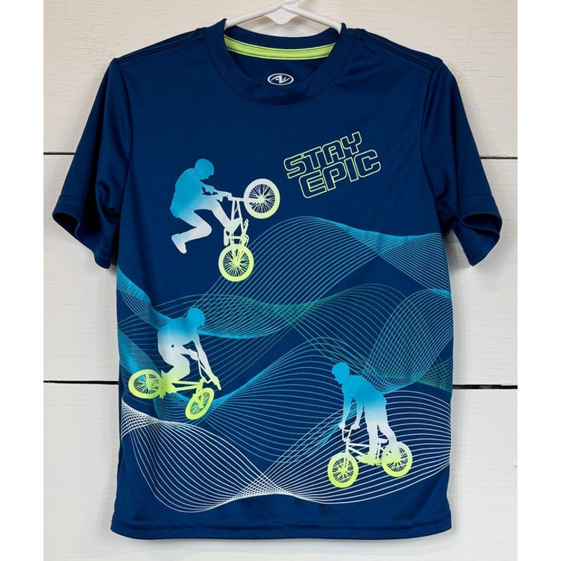 Athletic Works Blue T-Shirt Boy's Size XS (4/5)