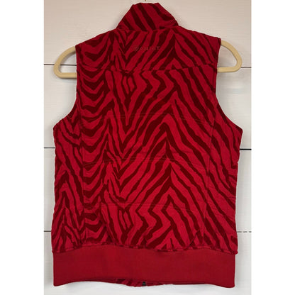 Ariat Red Animal Print Vest Women's Size Small