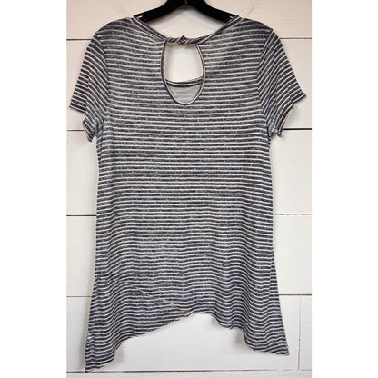 Sonoma Short Sleeve Striped Shirt Women's Size Large