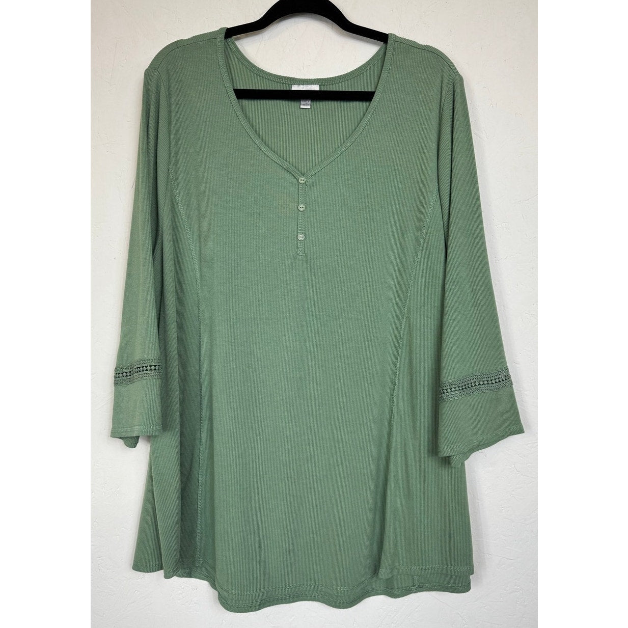 Avenue Green 3/4 Sleeve Blouse Women's 26/28