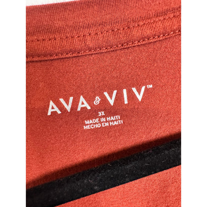 Ava & Viv Short Sleeve T-Shirt Women's Size 3X
