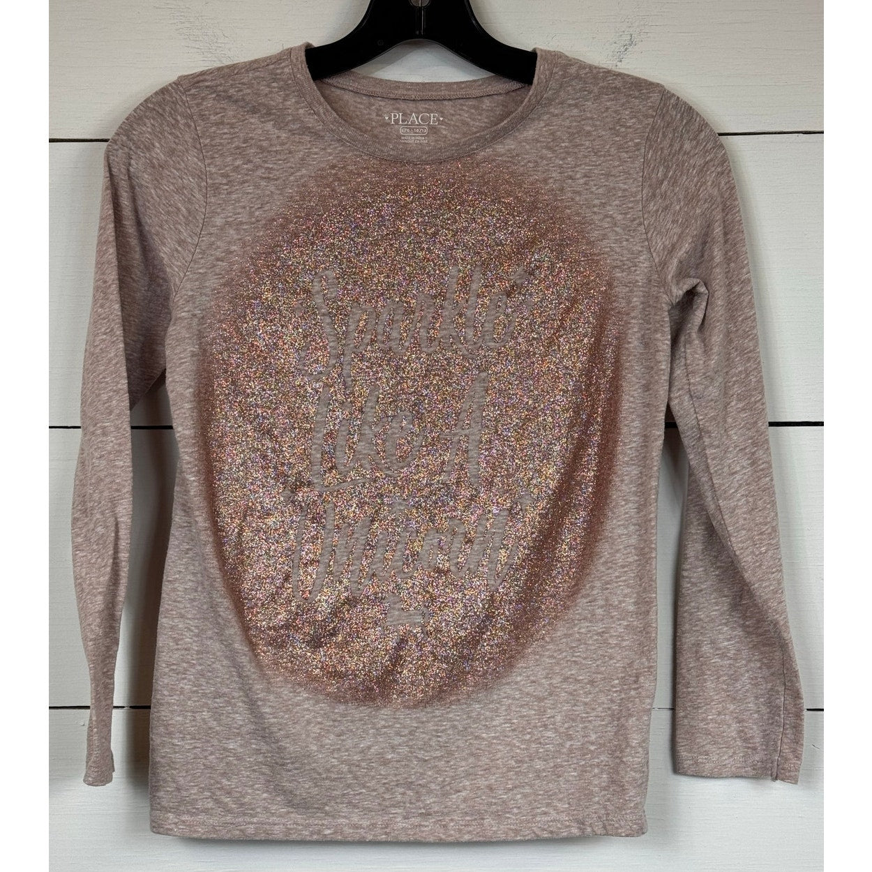 The Children's Place Pink Long Sleeve T-Shirt Girl's Size Large (10/12)