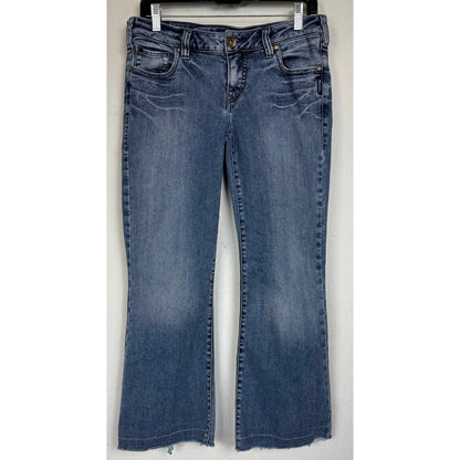 Silver Blue Cropped Jeans Women's 31