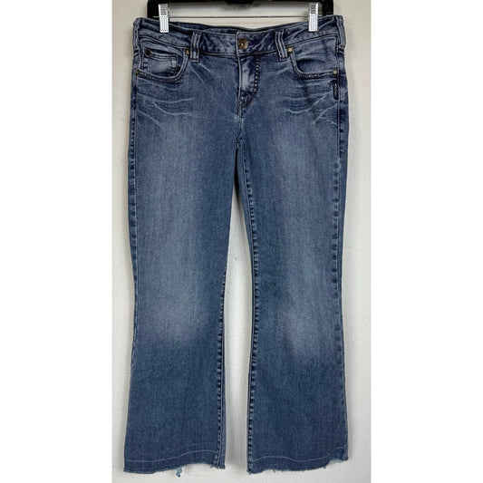 Silver Blue Cropped Jeans Women's 31
